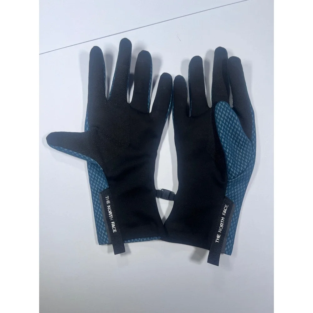 The North Face Etip Gloves Mens Large Blue Textured Techwear Activewear 0697